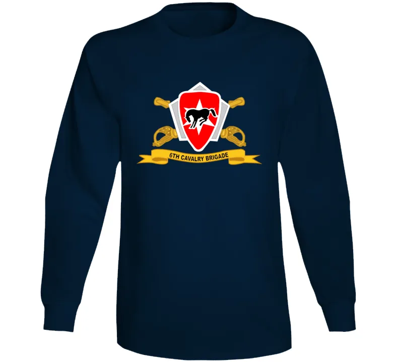 6th Cavalry Brigade w Br - Ribbon  Long Sleeve