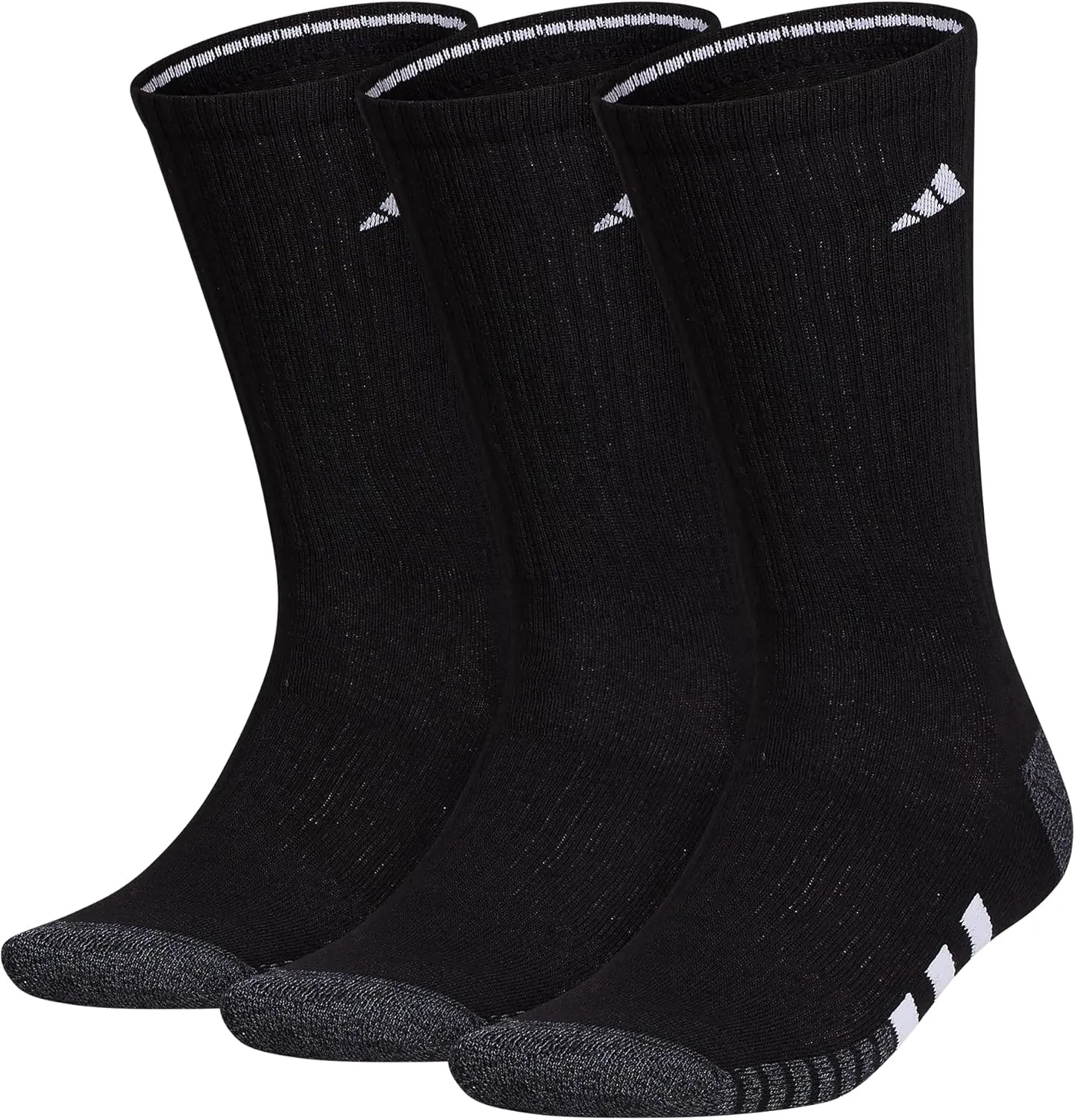 adidas Men's Cushioned Crew Socks Above The Ankle Fit with Arch Compression (3 Pairs)