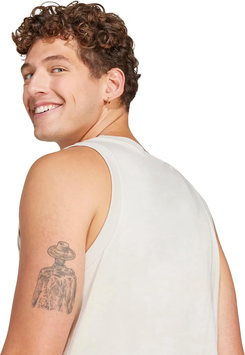 adidas Men's Essentials Small Logo Single Jersey Tank Top