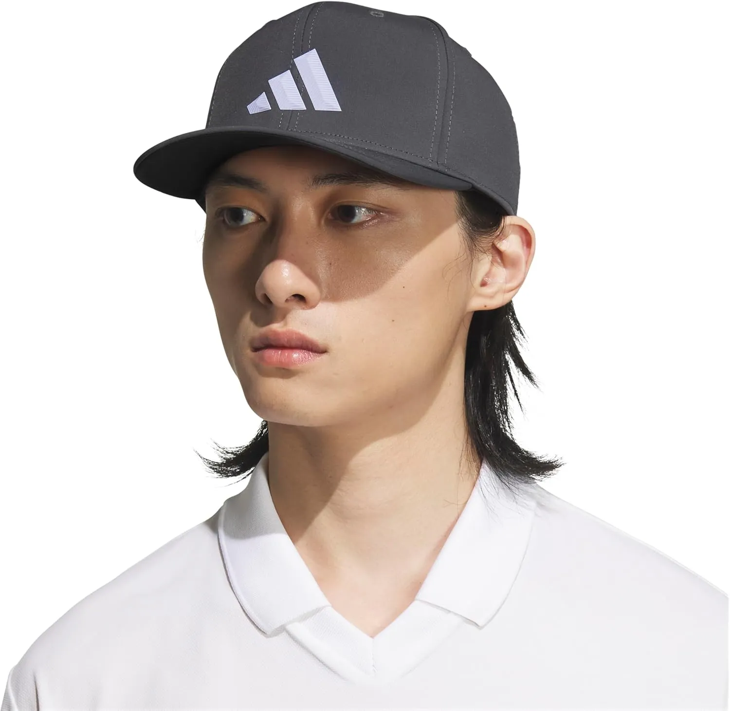 adidas Men's Three Bar Structured Snapback Adjustable Fit Hat 2.0