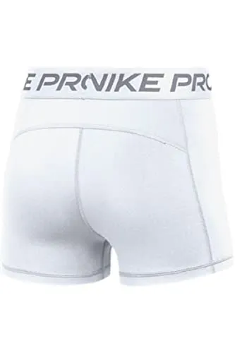 Nike Women's Pro 365 3 Inch Shorts Medium White