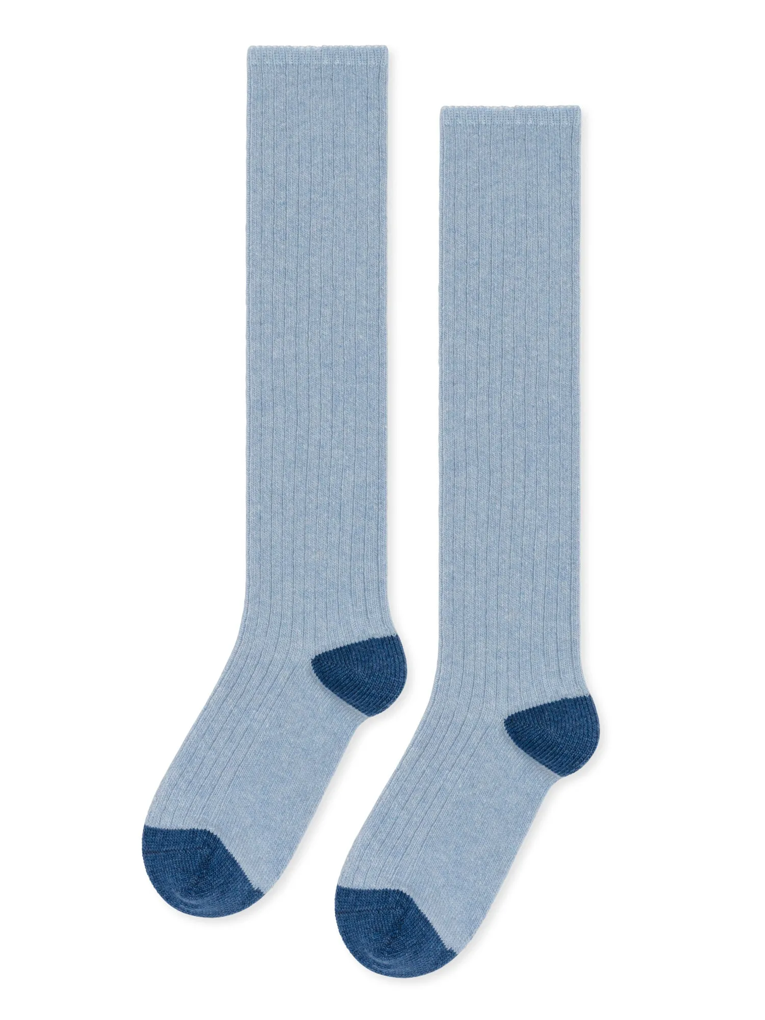 Rib Cashmere Knee Hi